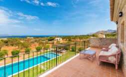 Mediterrane Traum-Finca mit 7 SZ + Gästehaus, Pool und wunderbarem 360° Meer- und Panoramablick