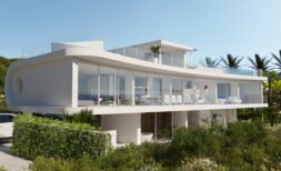 Futuristische Luxusvilla mit Meerblick