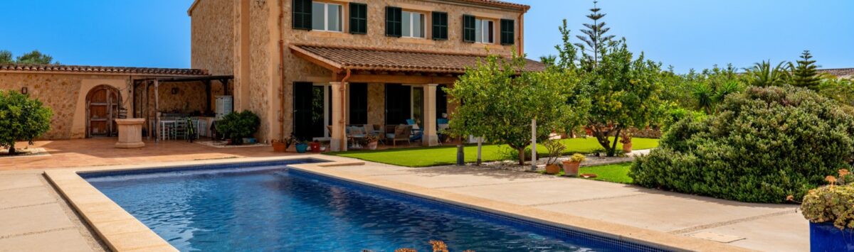 View of the property: Finca with 12 bedrooms, 4 bathrooms, pool & guest house for sale