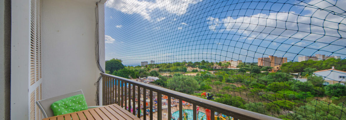 Blick vom Balkon