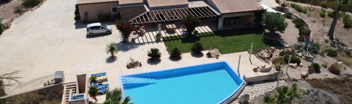 View of the property: Finca for sale: 5 bedrooms, 5 bathrooms, terraces, garage, infinity pool