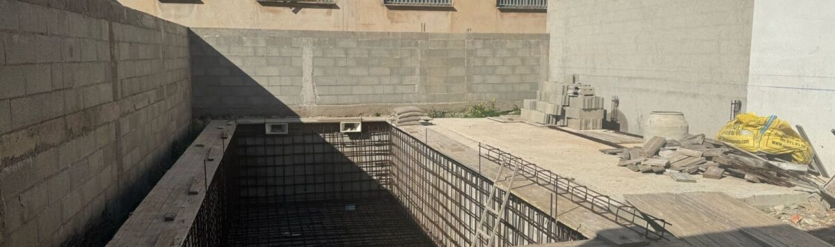 View of the property: 120m² townhouse to finish with 2 bedrooms & pool for sale