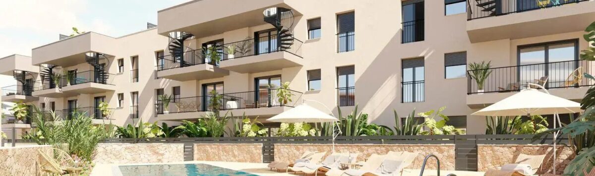 Vista de la propiedad: Piso de nueva construcción en venta: 2 dormitorios, 2 baños, azotea, piscina para invitados