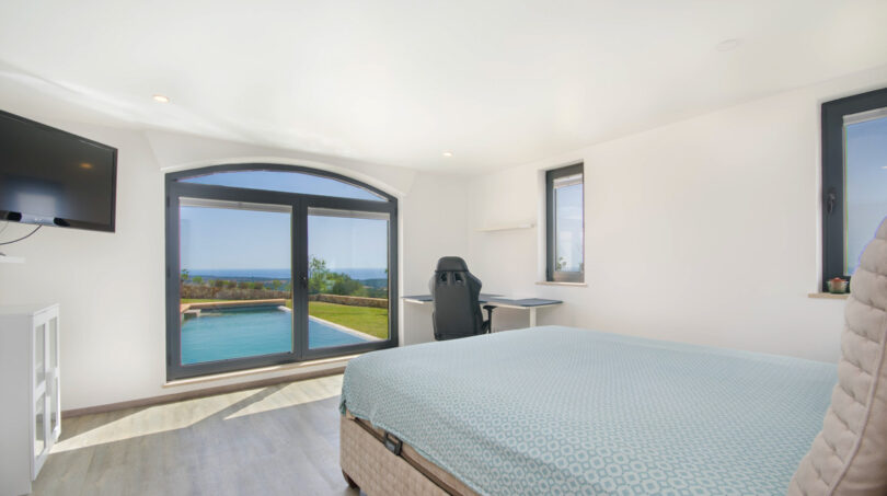 Schlafzimmer mit Ausblick