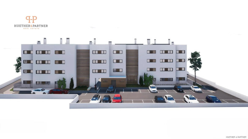 Parking lot facade