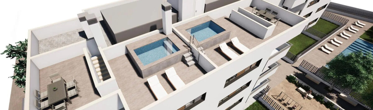 Bild zum Objekt: Neubau: 103m² Penthouse mit 3 SZ, 2 Bädern & G.-Pool zu verkaufen