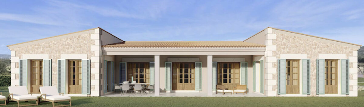 Bild zum Objekt: Luxusfinca mit 4 SZ, 3 Bädern,Kamin & Pool zu kaufen; Neubau