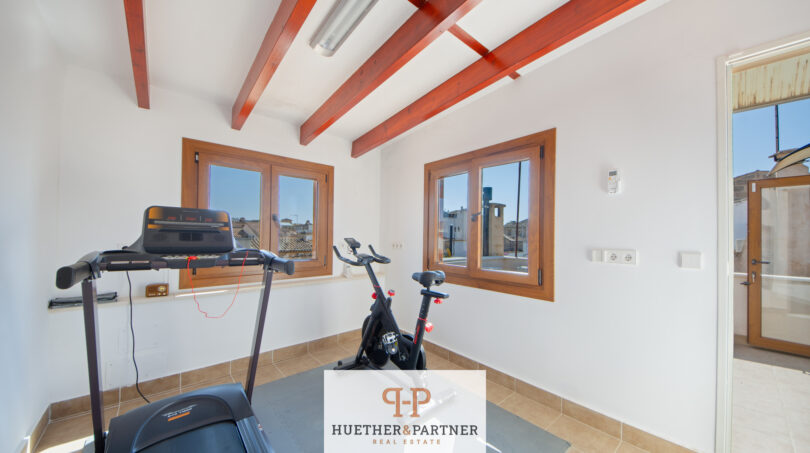 Fitness Raum Dachterrasse