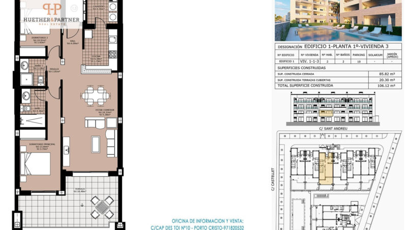 Gebäude 1 Wohnung 1-1-3
