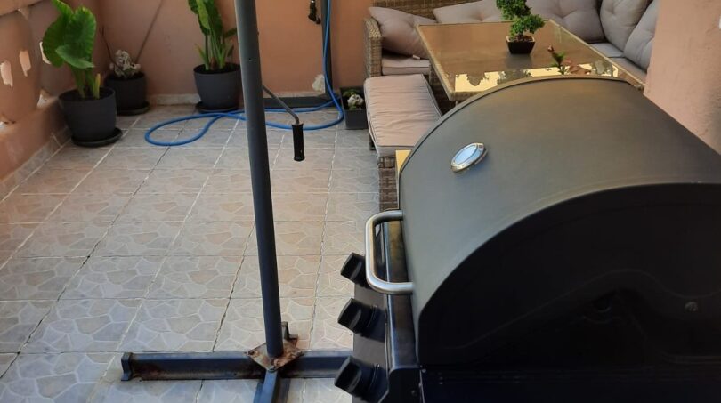 Terraza con barbacoa 