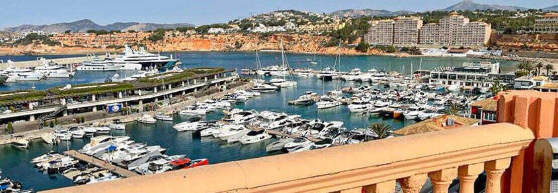View of the harbor from the terrace