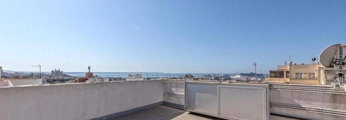 Terraza con vistas al mar
