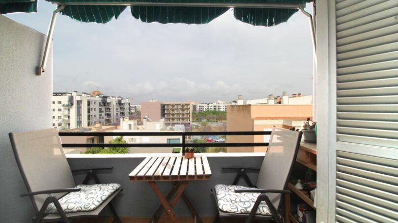 Blick von der Terrasse auf Palma