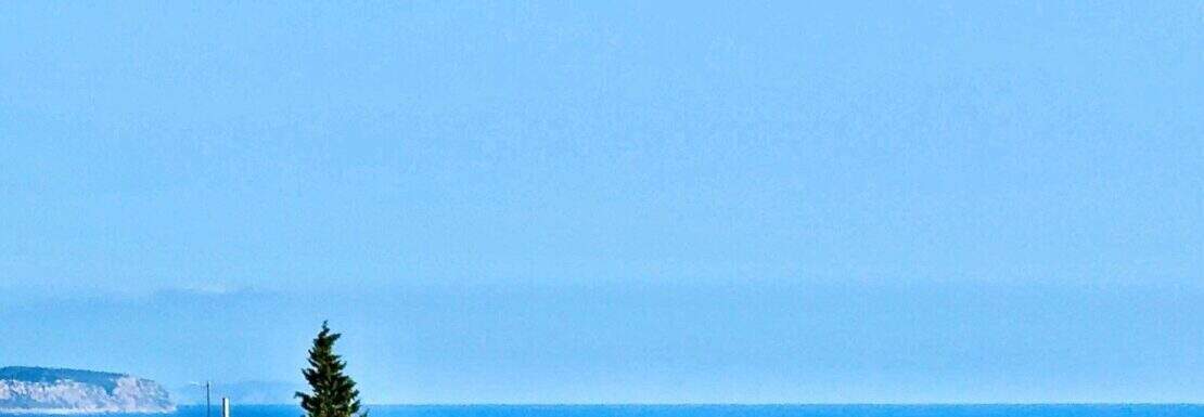 Mit Blick auf das Meer