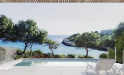 Neubau-Villa in erster Meereslinie in der Cala Mendia