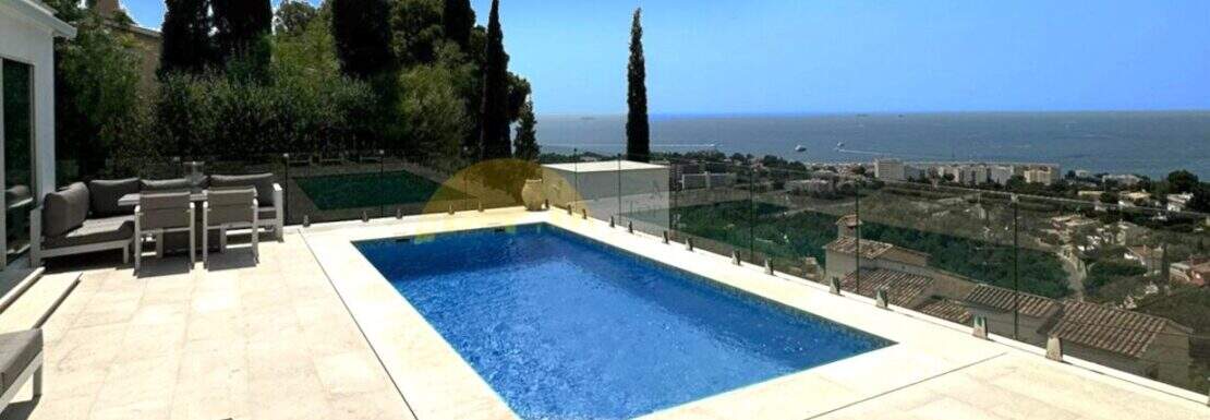 Pool with sea view