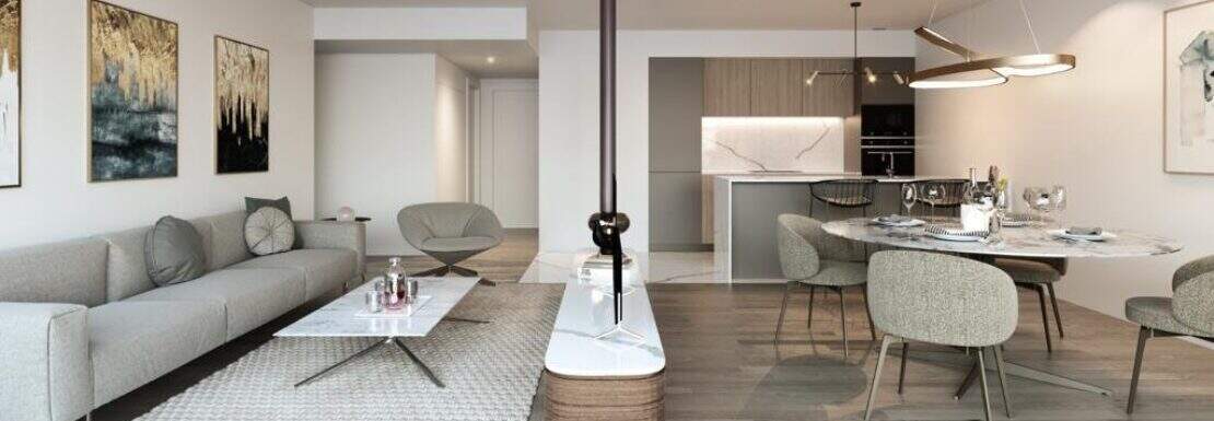 Roof terrace completely in white