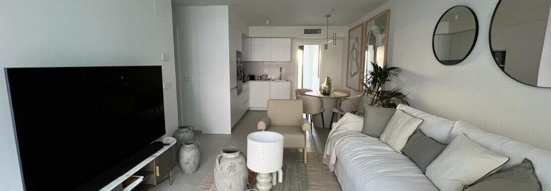 Wohnzimmer mit Fernseher