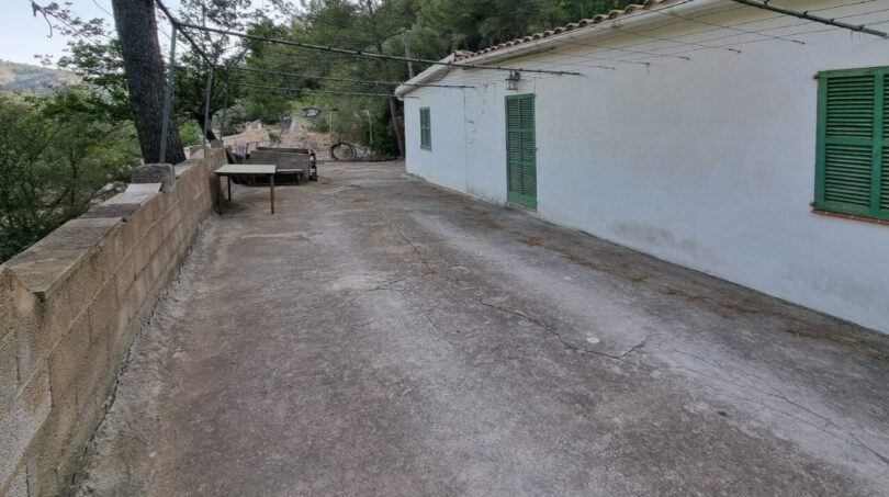 Vista de la casa