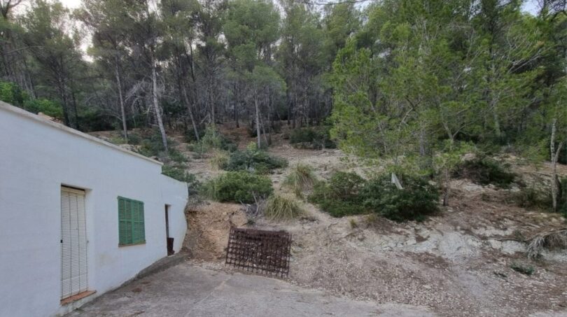 Vista de la casa