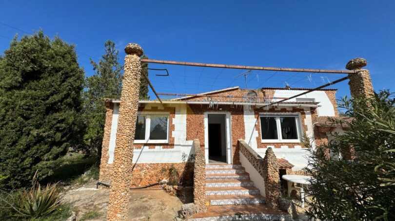 Vista de la casa