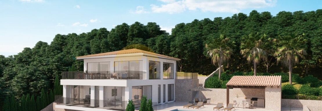 Vista de la casa