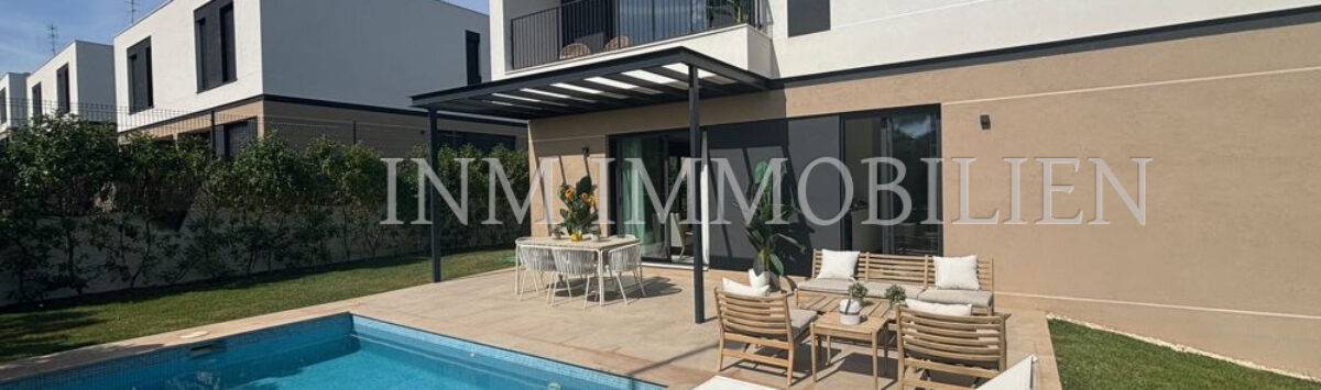 Imagen de la propiedad: Nueva construcción: 129m² DHH con 5 habitaciones, jardín y piscina en venta