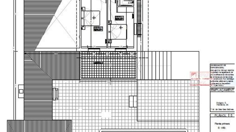 Plano de la planta superior
