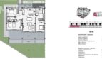 Grundriss einer Neubauwohnung B2-0A mit 3 Schlafzimmern, Terrasse und Garten nahe Es Trenc, Sa Ràpita