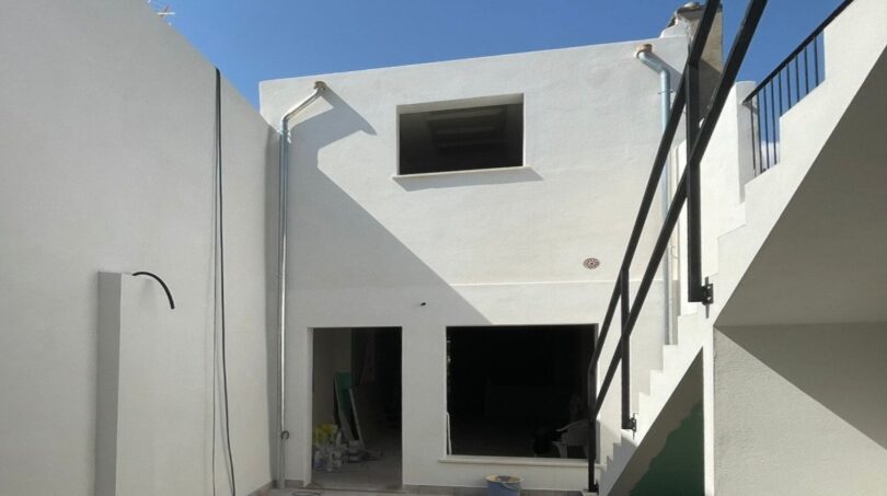 Vista de la casa