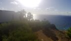 Terreno para construir en Llucmajor con vistas al mar, palmeras y ubicación directa en primera línea a la bahía de Palma.