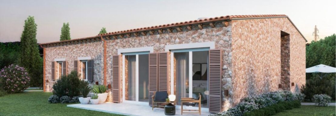 Finca house view from the front