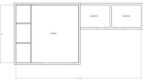 Grundriss Chalet Es Garrovers: Garage 6,63×14,38m mit zwei Almacén-Lagerräumen, Marratxí.