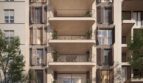 Moderne Apartmentanlage in Palma mit großzügigen Balkonen, Terrassenbegrünung und elegantem Eingangsbereich.