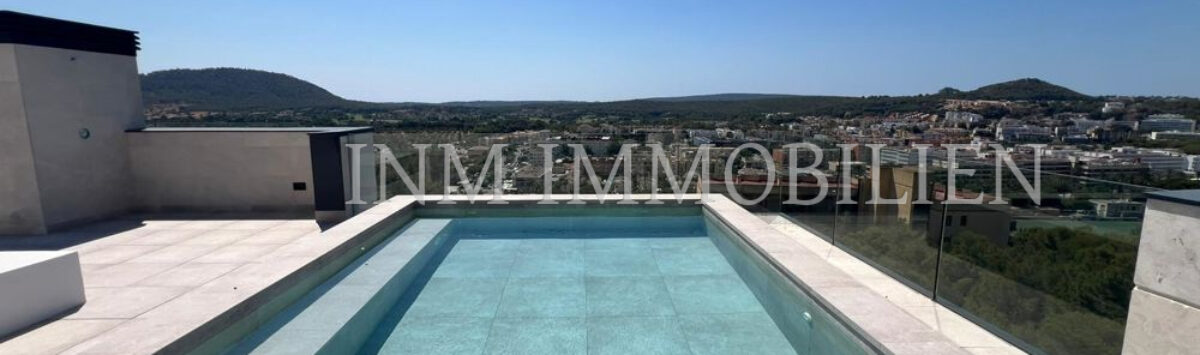 Bild zum Objekt: 155m² Penthouse mit 5 Zimmern, Pool und Terrasse zu mieten