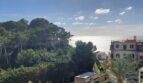 Panoramablick vom Loft: Mittelmeer, historische Villen und mediterraner Pinienwald in Palma de Mallorca