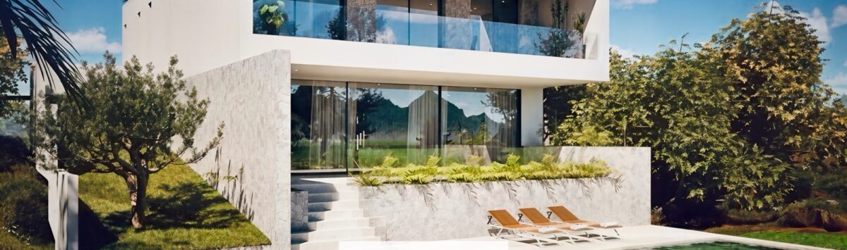 View of the property: 640m² villa with 5 bedrooms, 6 bathrooms, pool and sea views for sale