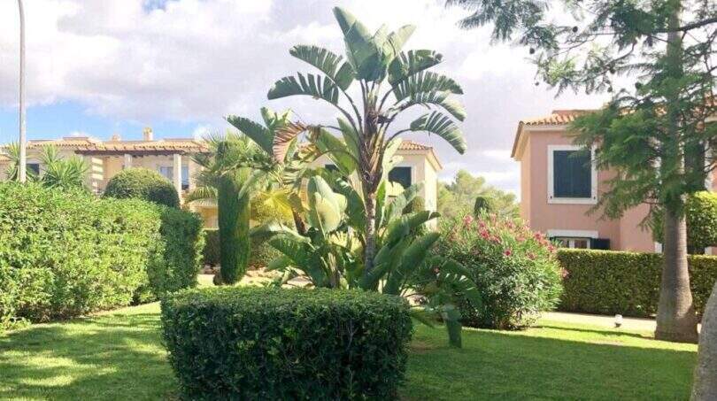 Vista de la casa desde el jardín