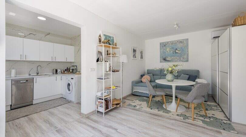 Living area with kitchen