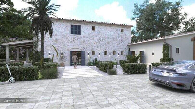 Luxusimmobilien Mallorca Finca 3D Render
