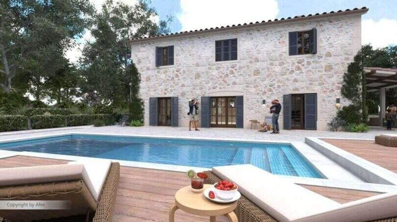 Luxusimmobilien Mallorca Finca 3D Render