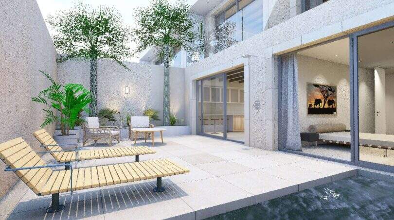 Neubauprojekt Stadthaus in Alqueria Blanca neben Santanyi