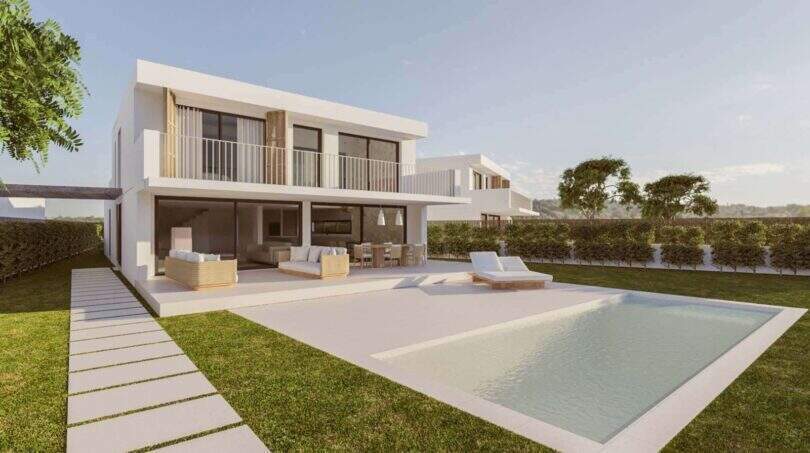 Breite Pool Bereich in Portocolom