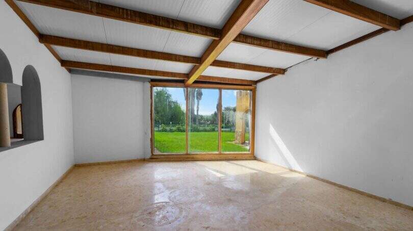 Blick auf dem Garten