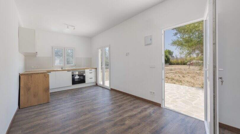 Living area with kitchen