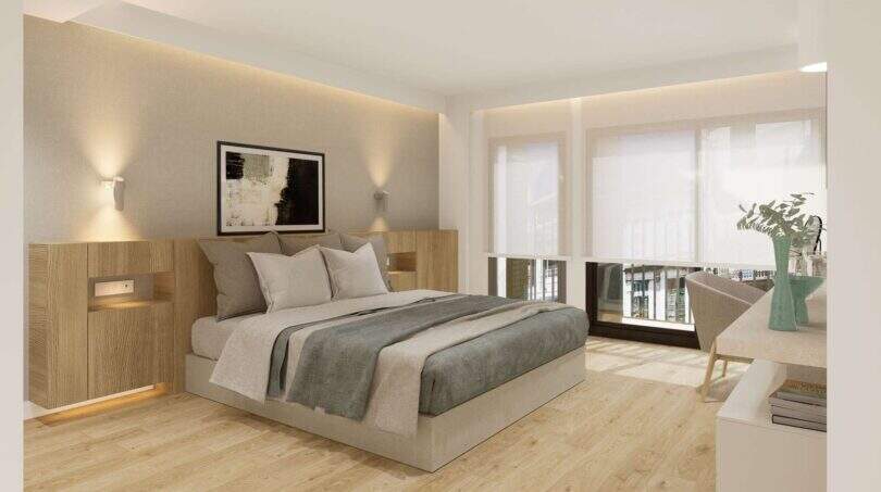 Breite Schlafzimmer Luxus Apartment Mallorca