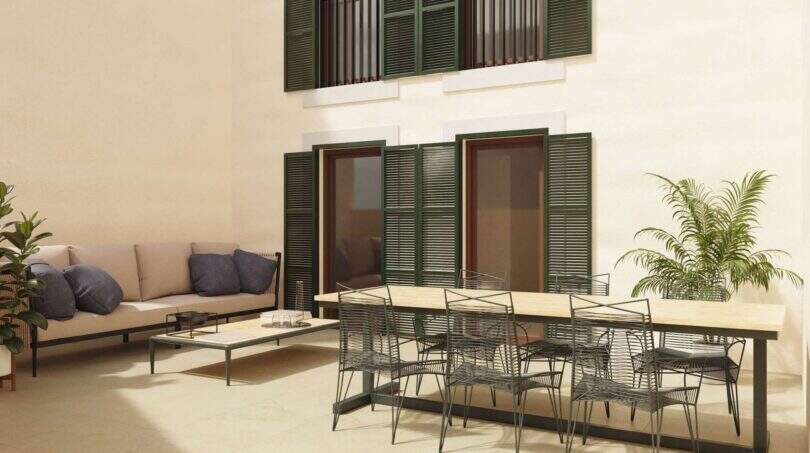 Wide terrace real estate Mallorca