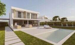 Neubau-Villa in einem Wohngebiet in Portocolom