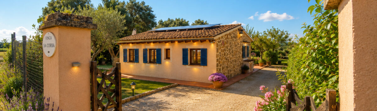 View of the property: 1.812m² finca with 4 rooms, bathroom and garden for sale