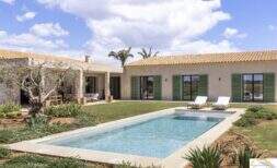 Mediterranean luxury new-build finca with saltwater pool and absolute privacy near Es Trenc
